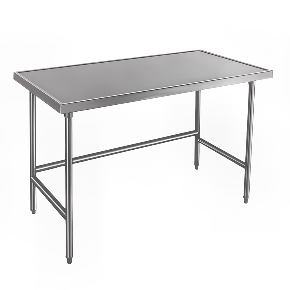 Advance Tabco TVLG-244 48" 14 ga Work Table w/ 304 Series Stainless Flat Top