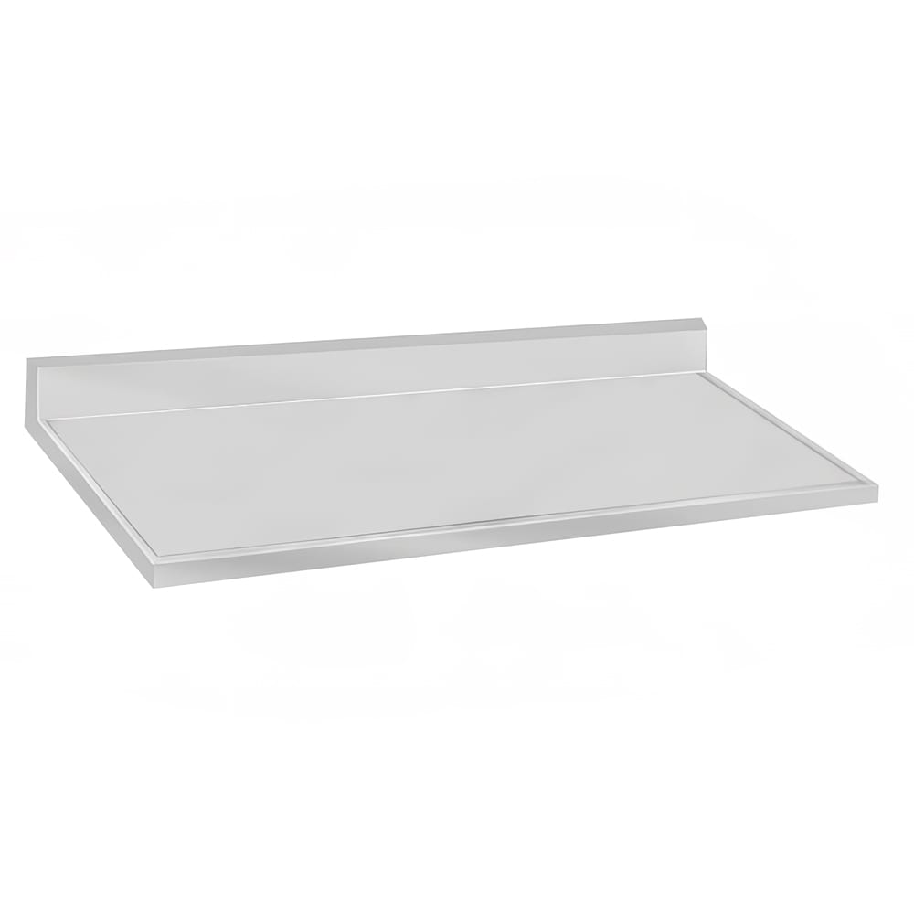 Advance Tabco VCTF-3010 Countertop - 5" Backsplash, 30" x 120", 16 ga 304 Stainless, Satin Finish