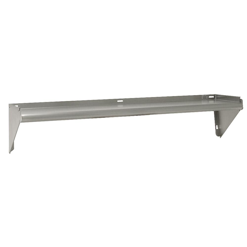 Advance Tabco WS-KD-60 Solid Wall Mounted Shelf, 60"W x 11 1/8"D, Stainless