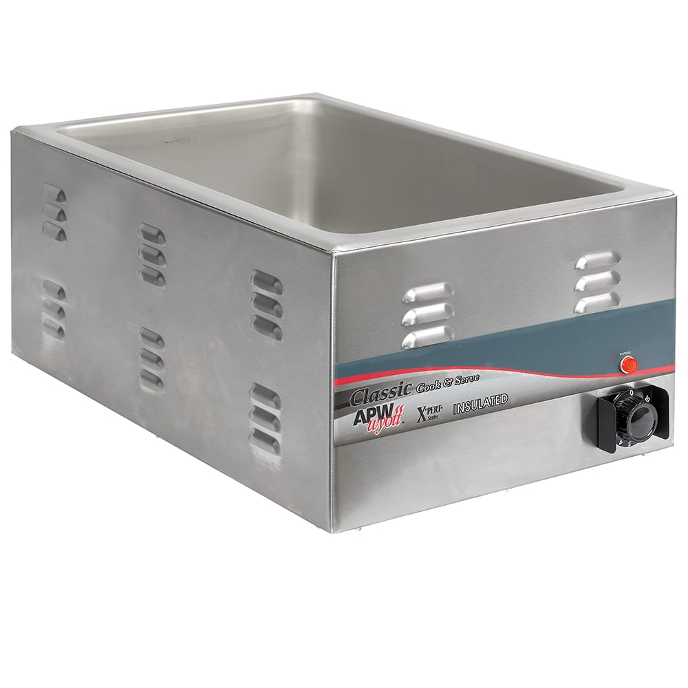APW Wyott CW-2AI Countertop Food Warmer - Dry w/ (1) Full Size Pan Wells, 120v