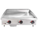 APW Wyott GGM-36S 36" Gas Griddle w/ Manual Controls - 1" Steel Plate, Liquid Propane thumbnail 3