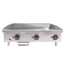 APW Wyott GGM-36S 36" Gas Griddle w/ Manual Controls - 1" Steel Plate, Liquid Propane thumbnail 4
