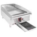 APW Wyott GGT-18S 18" Gas Griddle w/ Thermostatic Controls - 3/4" Steel Plate, Natural Gas thumbnail 2