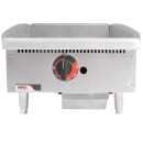 APW Wyott GGT-18S 18" Gas Griddle w/ Thermostatic Controls - 3/4" Steel Plate, Natural Gas thumbnail 3