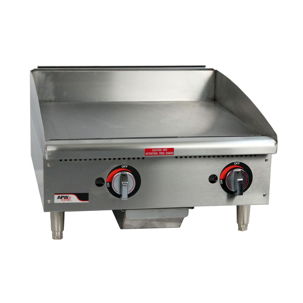 APW Wyott GGT-48S 48" Gas Griddle w/ Thermostatic Controls - 1" Steel Plate, Liquid Propane