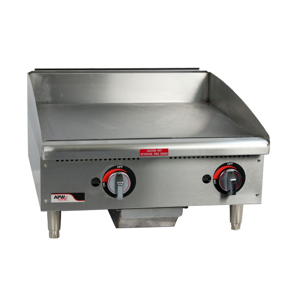 APW Wyott GGT-48S 48" Gas Griddle w/ Thermostatic Controls - 1" Steel Plate, Natural Gas