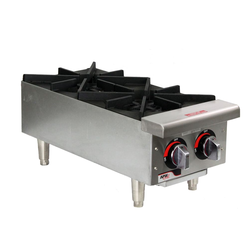 APW Wyott GHP-6S 36" Gas Hotplate w/ (6) Burners & Manual Controls, Natural Gas