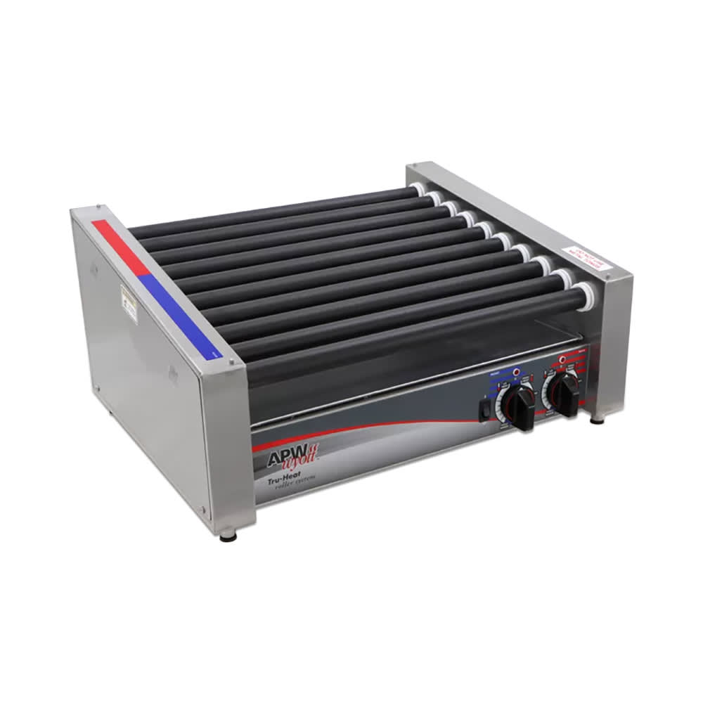 APW Wyott HRS-20S 20 Hot Dog Roller Grill - Slanted Top, 120v