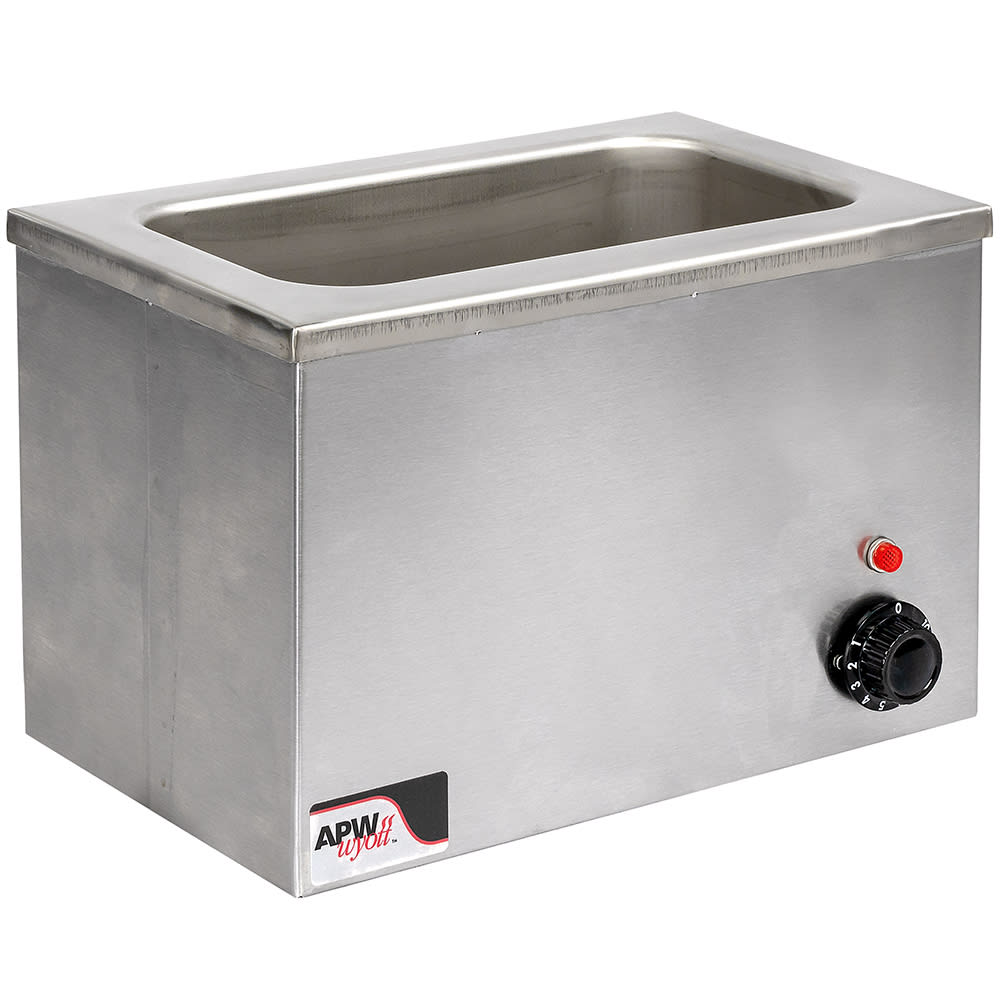 APW Wyott W-9 Countertop Food Warmer - Wet or Dry w/ (1) 1/3 Pan Wells, 120v