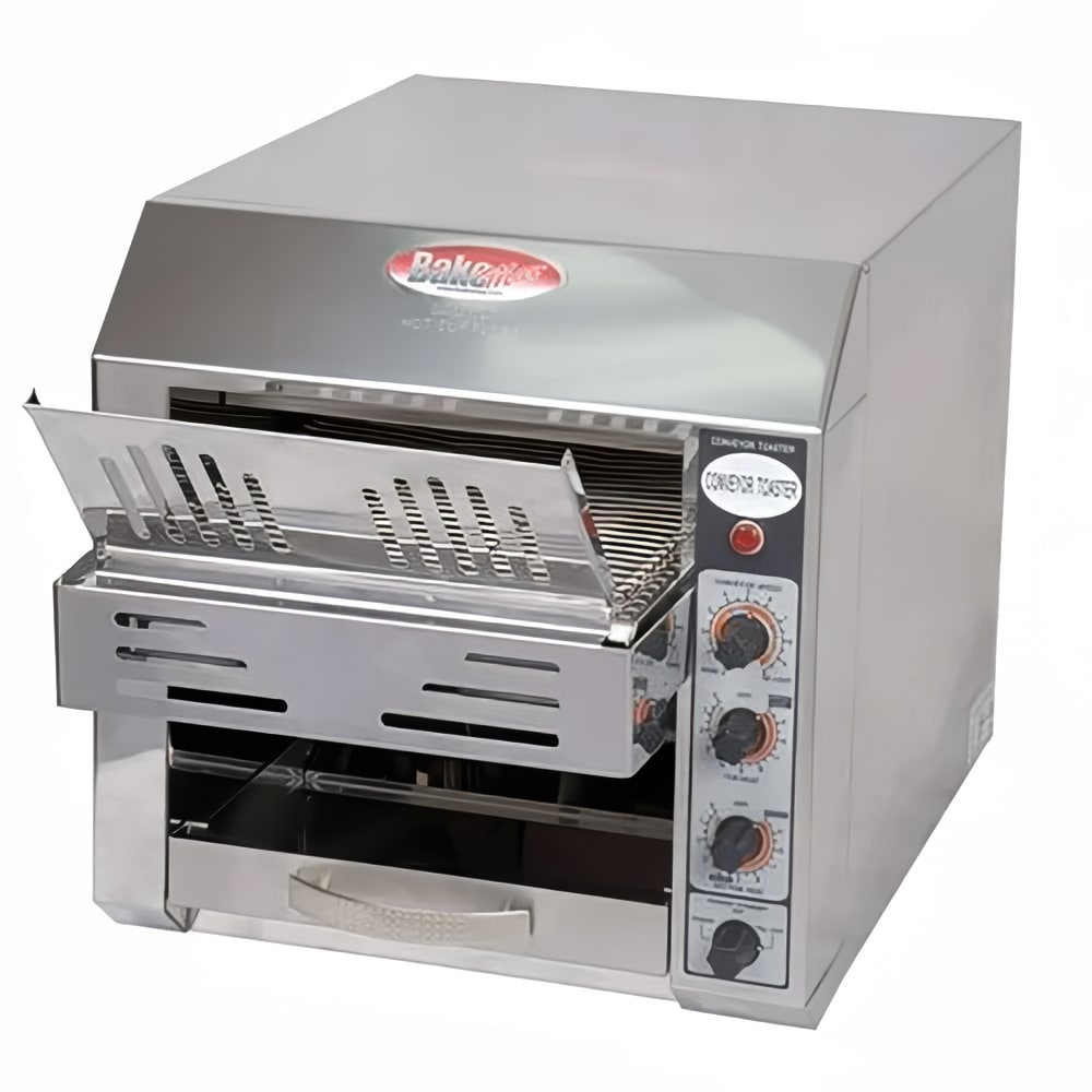 Bakemax BMCT300 Conveyor Toaster - 360 Slices/hr w/ 1 1/2" Product Opening, 220v/1ph