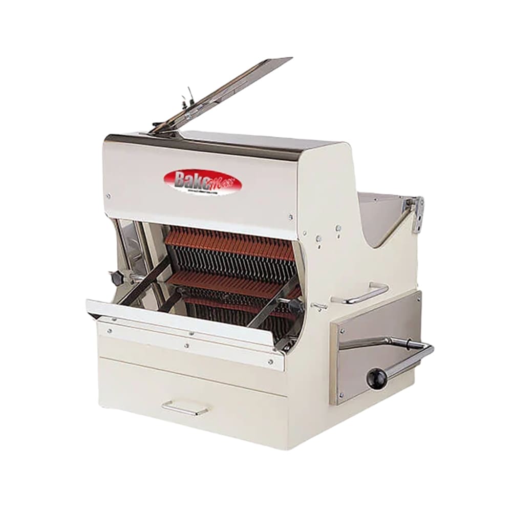 Bakemax BMSS001 Countertop Bread Slicer w/ 5/8" Slice - Gravity Feed, 120v