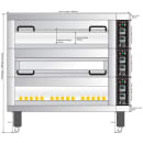 Bakemax BMTD003 Floor Model Triple Multi-Purpose Deck Oven - 220v thumbnail 2