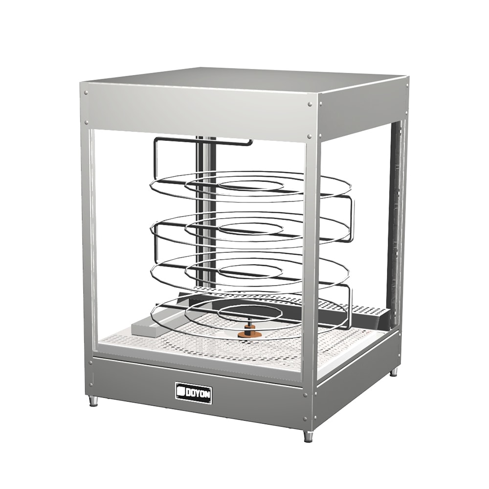 Doyon DRPR4S 22 3/8" Rotating Heated Pizza Merchandiser w/ 4 Levels, 120v