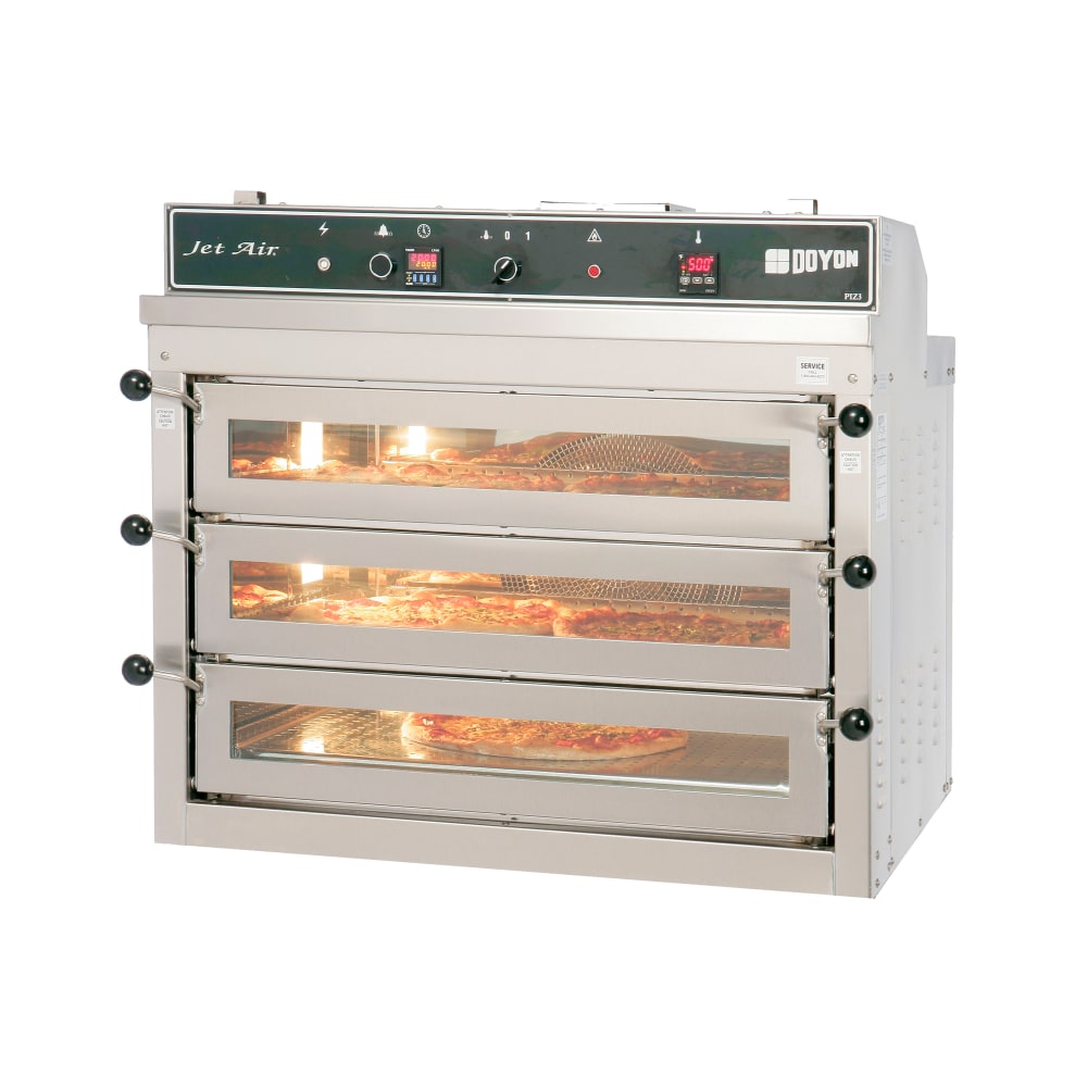 Doyon PIZ3G Jet Air Countertop Triple Pizza Deck Oven - Natural Gas