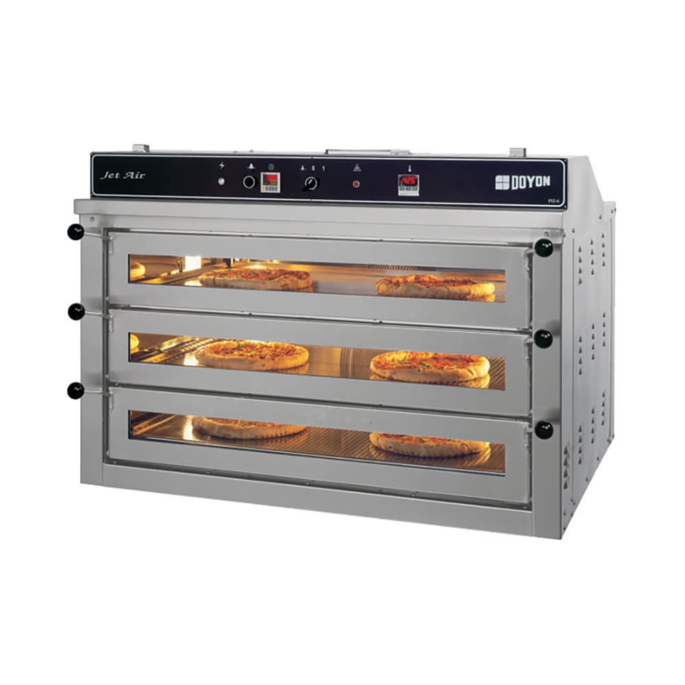 Doyon PIZ6G Jet Air ountertop Triple Pizza Deck Oven - Natural Gas