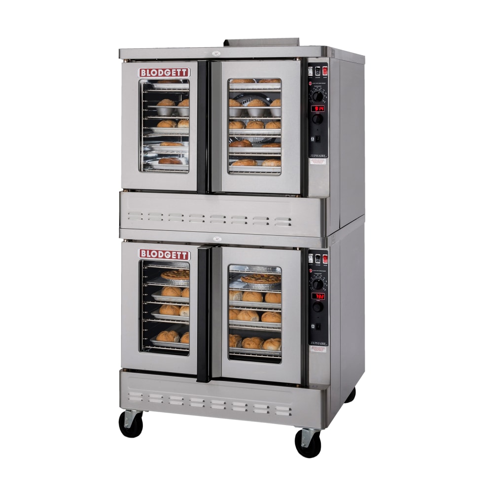 Blodgett ZEPH-100-G DBL Zephaire Double Full Size Liquid Propane Gas Convection Oven - 100,000 BTU