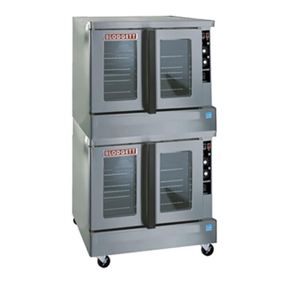 Blodgett ZEPH-200-EDBL Bakery Depth Double Full Size Electric Convection Oven - 11kW, 480v/3ph
