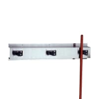 Bobrick B-223 x 36 36"L Wall Mounted Holder w/ 4 Mop or Broom Capacity, Stainless thumbnail 2
