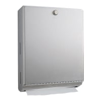 Bobrick B-262 Surface Mount Paper Towel Dispenser w/ 400 C Fold Capacity, Stainless thumbnail 3
