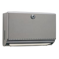 Bobrick B-2621 Surface Mount Paper Towel Dispenser w/ 200 C Fold Capacity, Stainless thumbnail 3