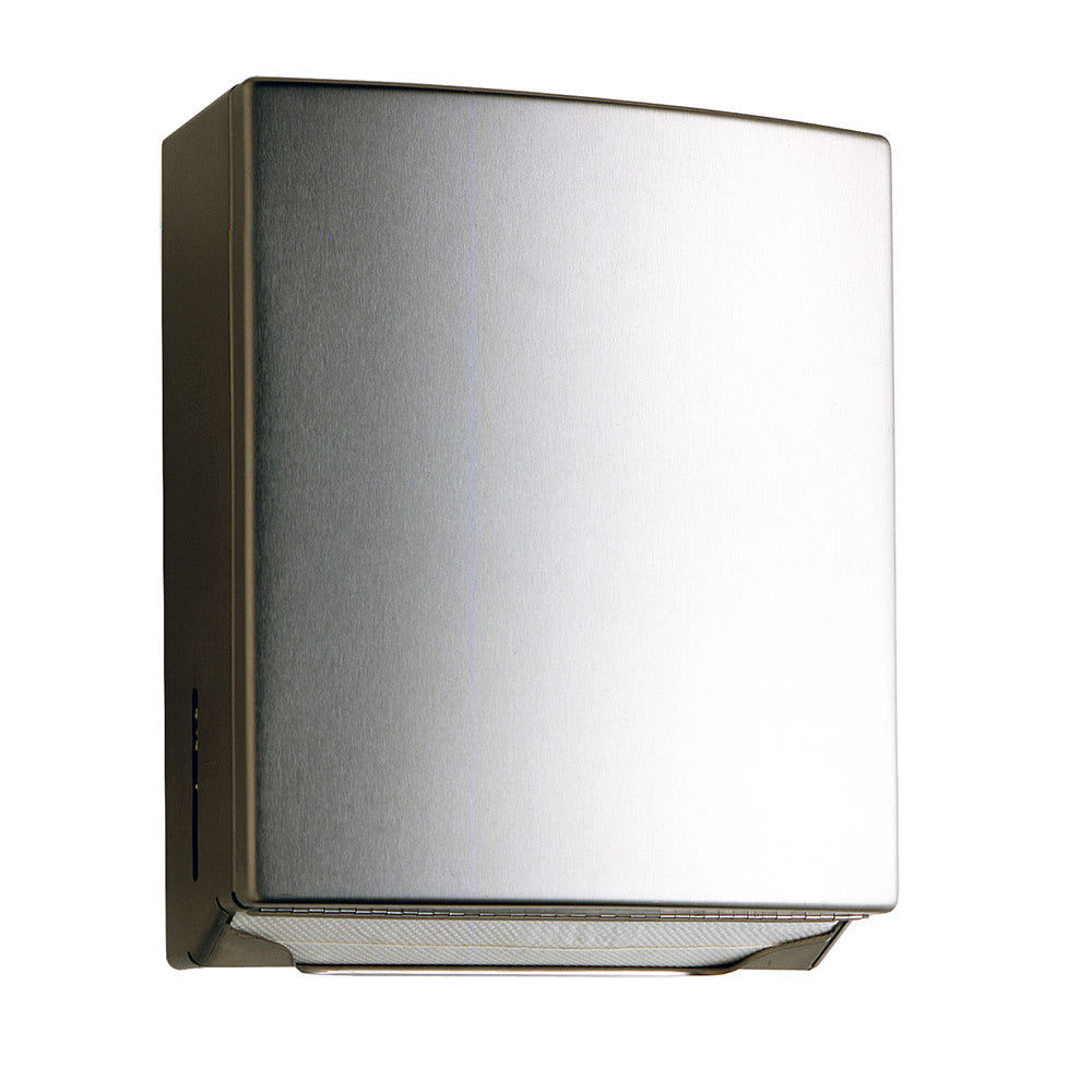 Bobrick B4262 Surface Mount Paper Towel Dispenser w/ 400 C Fold Capacity, Stainless