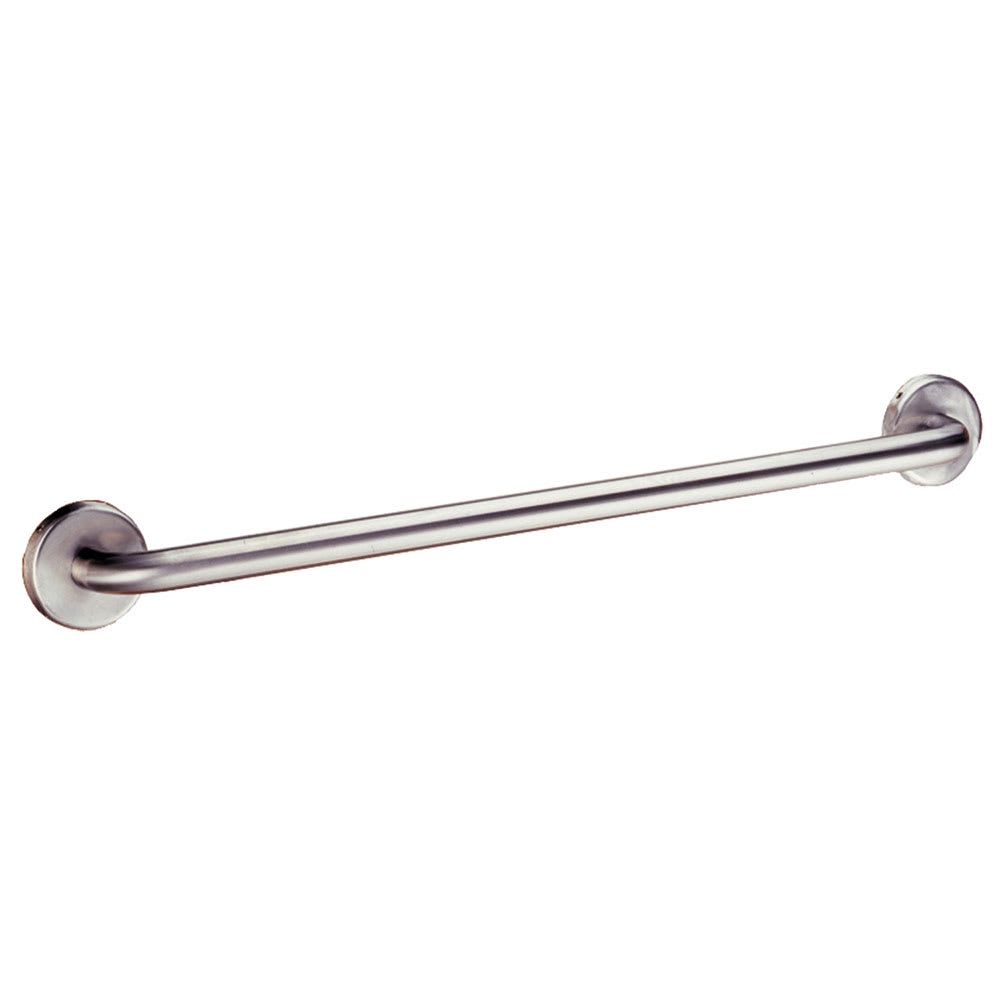 Bobrick B-530X24 Extra Heavy Duty Surface Mounted Towel / Grab Bar, 1"Diameter, 24"L