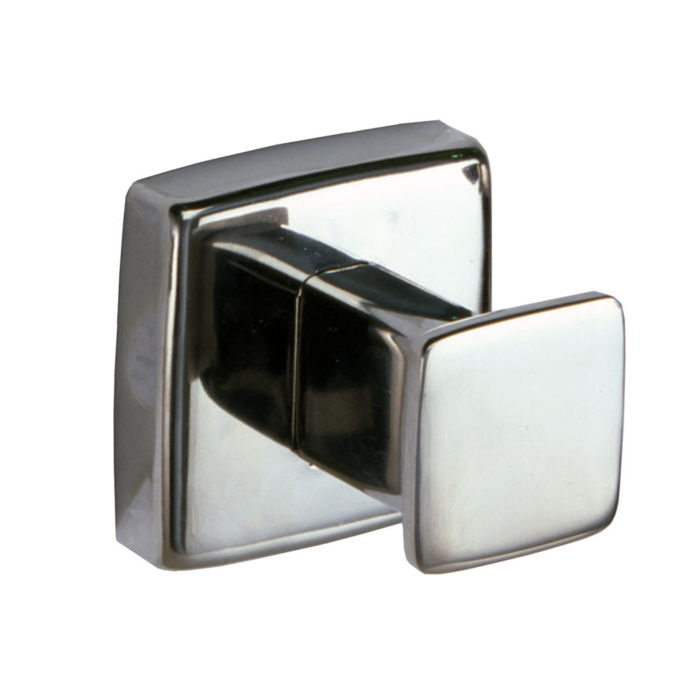 Bobrick B-6717 Single Robe Hook, Satin Stainless