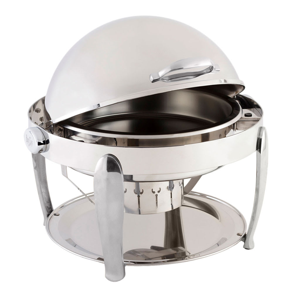 Bon Chef 10001CH Round Chafer  w/ Roll-Top Lid & Chafing Fuel Heat