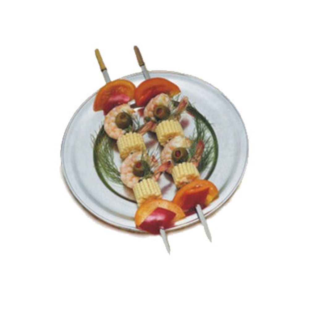 Bon Chef 1003P 11" Traditional Dinner Plate, Aluminum/Pewter-Glo