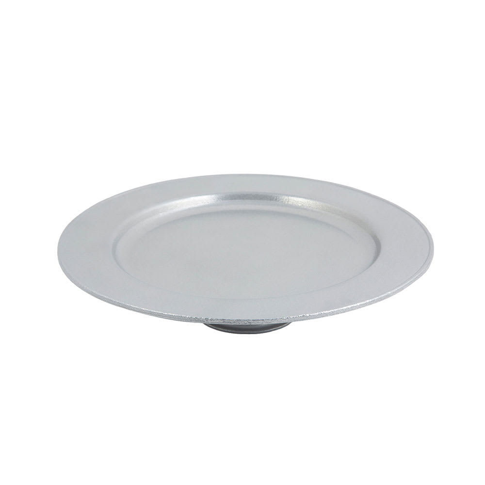 Bon Chef 10234001P 13 x 2 3/4" Cake Stand, Aluminum/Pewter Glo