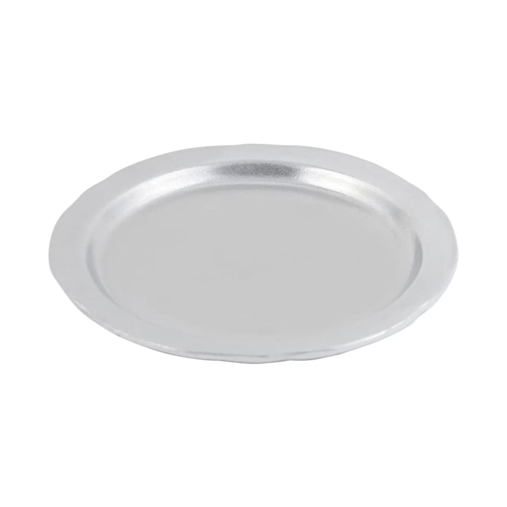 Bon Chef 1027 6 5/8" Underliner Plate, Aluminum/Pewter Glo