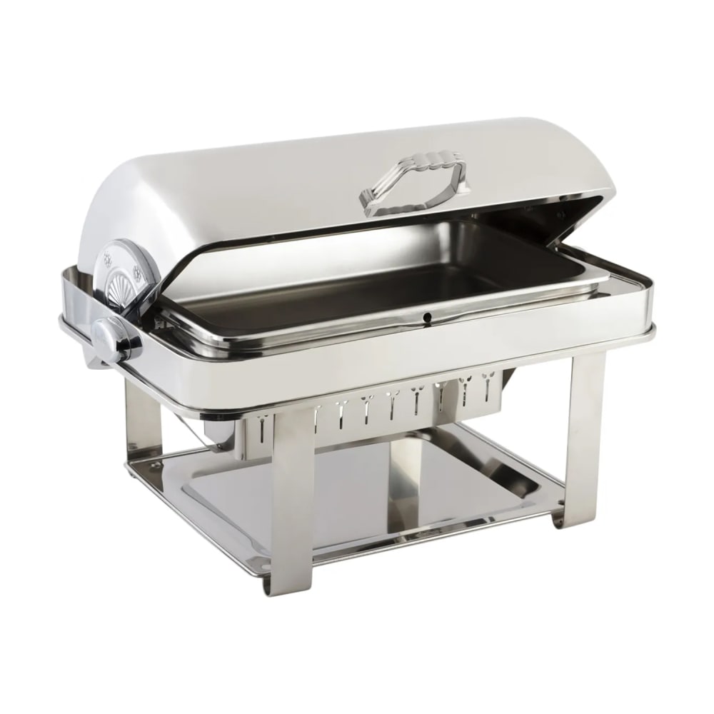 Bon Chef 12004CH Full Size Chafer w/ Roll-top Lid & Chafing Fuel Heat