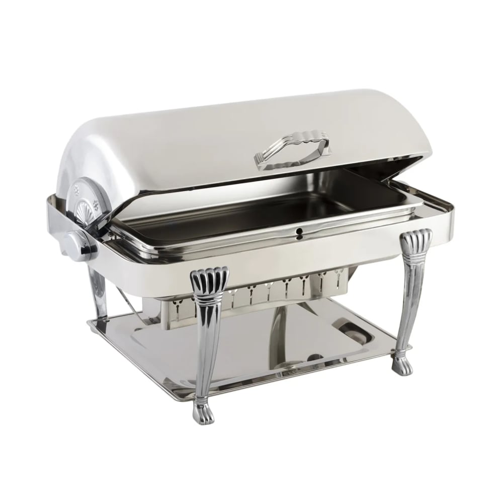Bon Chef 12040CH Full Size Chafer w/ Roll-top Lid & Chafing Fuel Heat