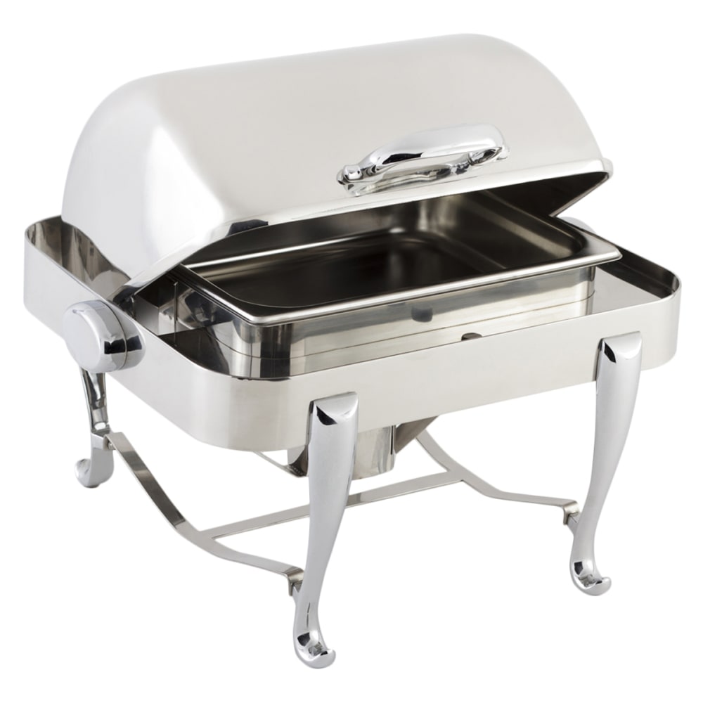 Bon Chef 19150CH Half Size Chafer w/ Roll Top Lid & Chafing Fuel Heat