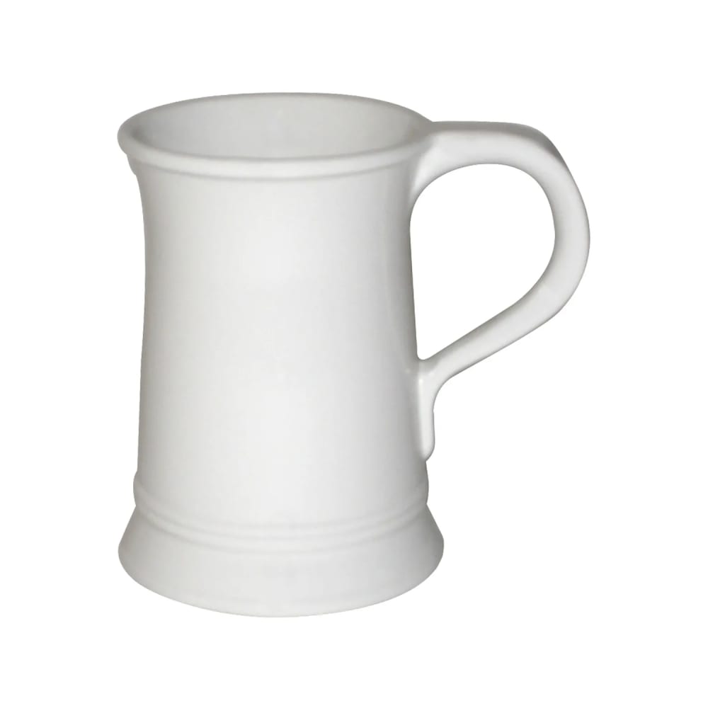 Bon Chef 4010WHTM 7" Flared Tankard w/ 36 oz Capacity, Aluminum