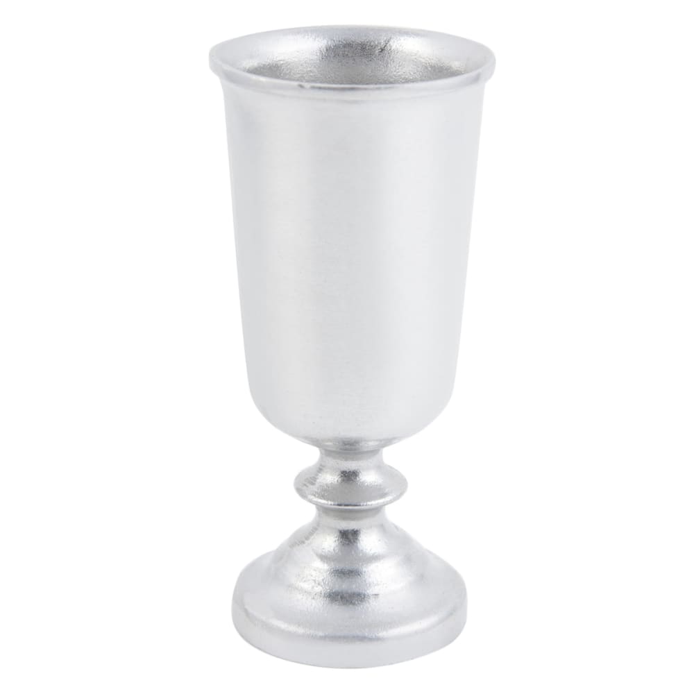 Bon Chef 4014 11 oz Colonial Water Goblet, Aluminum/Pewter-Glo