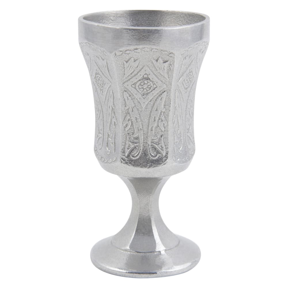 Bon Chef 4026 11 oz Water Goblet, Aluminum/Pewter-Glo