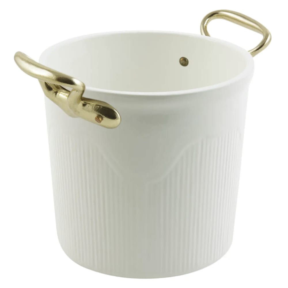 Bon Chef 4036S 7" Champagne/Ice Bucket - Aluminum, Ivory