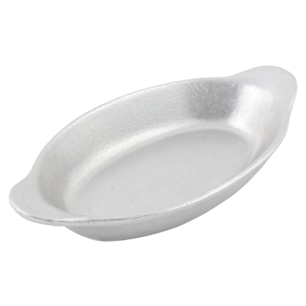 Bon Chef 5020 6 oz. Oval, Aluminum Rarebit, Pewter-Glo
