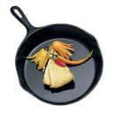 Bon Chef 5026 10 1/2" Aluminum Frying Pan w/ Solid Metal Handle, Pewter thumbnail 2