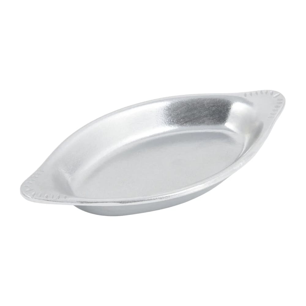 Bon Chef 5035 8 oz. Oval, Aluminum Rarebit, Pewter-Glo
