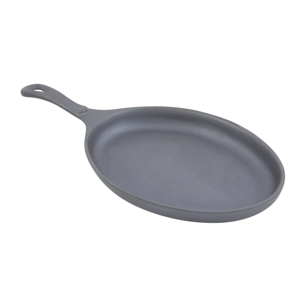 Bon Chef 5037T Oval Tempo Skillet, 7 1/7 x 9 7/8", Aluminum/Pewter Glo