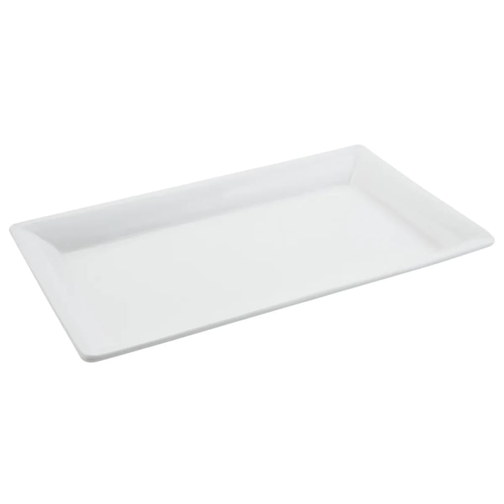 Bon Chef 5057S Buffet Display Pan, 10 3/8 x 19 3/16", Aluminum/White