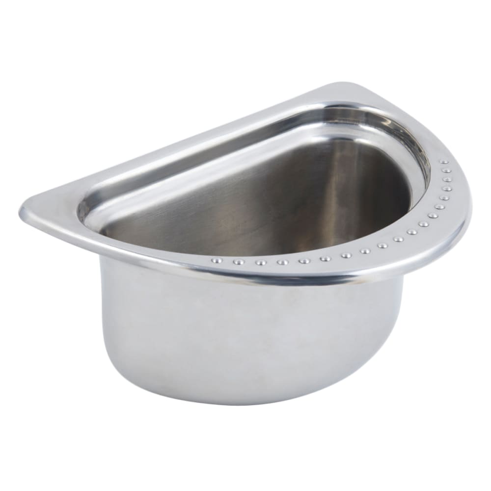 Bon Chef 5302 Half Oval Food Pan, 4 1/2" Deep, Bolero, Stainless