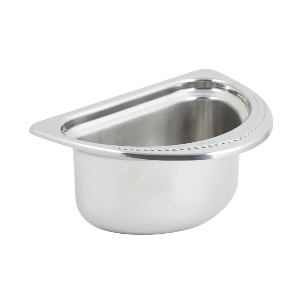 Bon Chef 5402 1/2 Oval Food Pan, 4 1/2" Deep, Laurel, Stainless