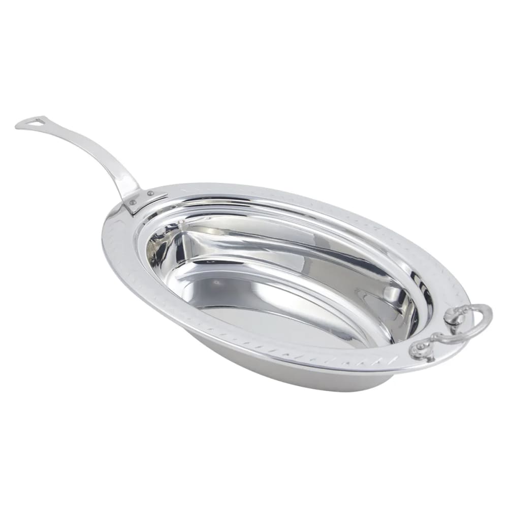 Bon Chef 5499HLSS Full Size Oval Steam Pan, Stainless