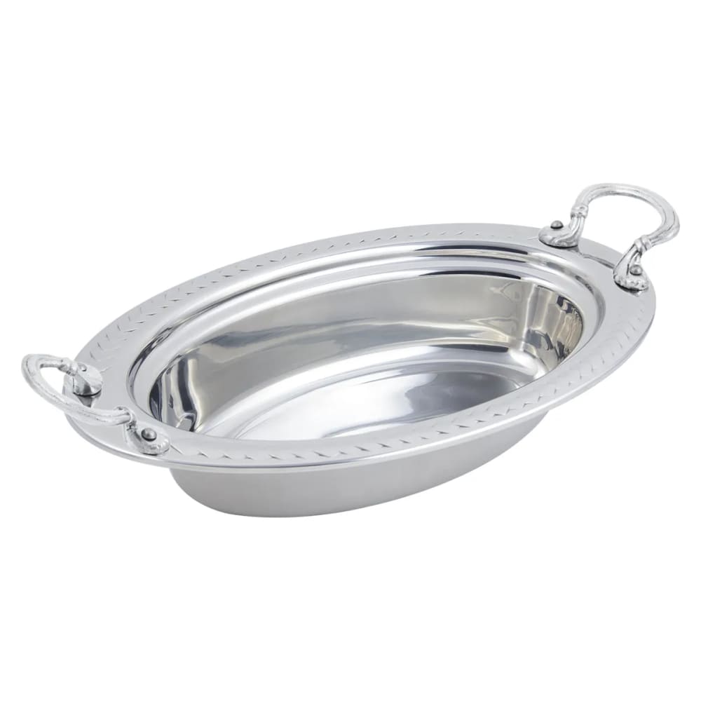Bon Chef 5499HRSS Full Size Oval Steam Pan, Stainless