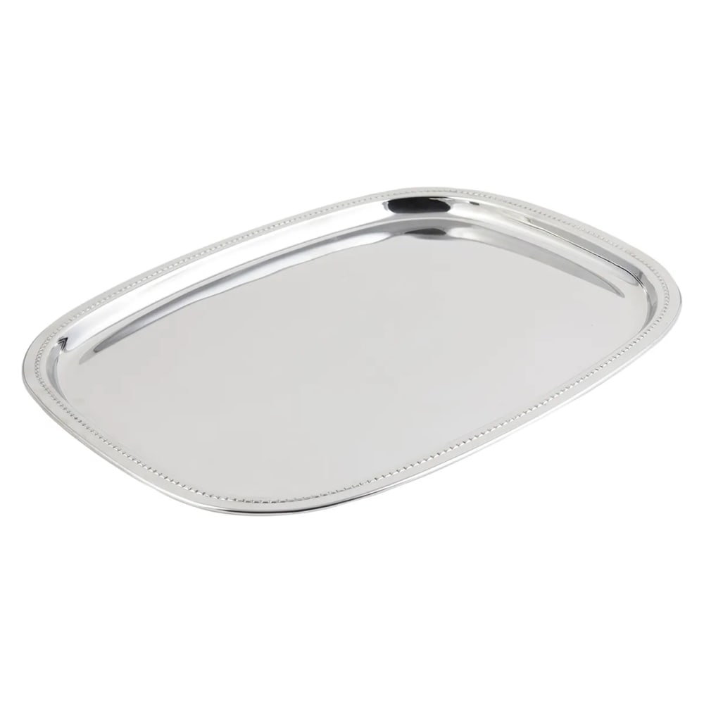 Bon Chef 61351 13 3/4" Oblong Tray, Stainless