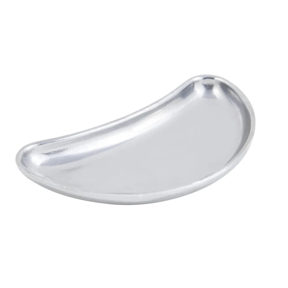 Bon Chef 9020T 4.5-oz Tempo Crescent Plate, Aluminum