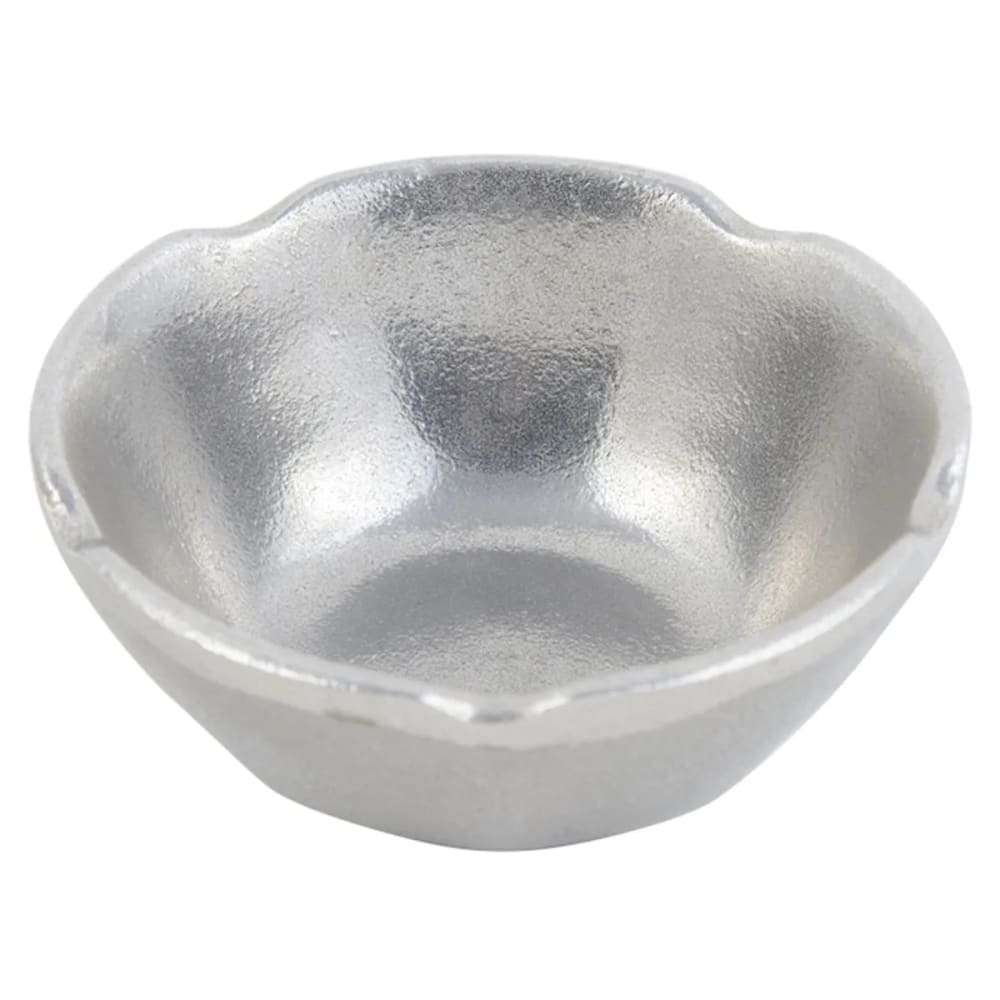 Bon Chef 9026 3 oz Petal Ramekin, Aluminum/Pewter-Glo